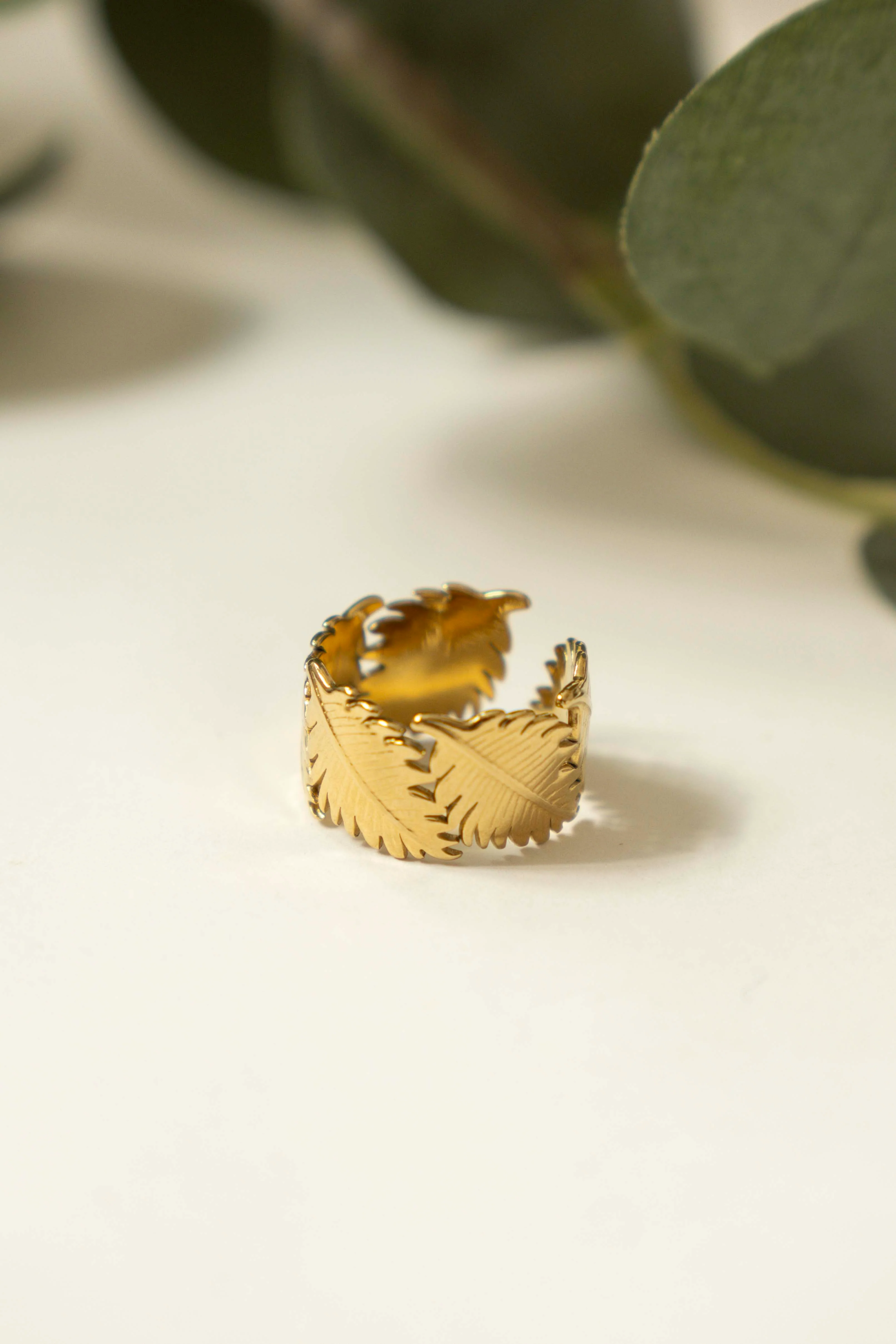 ANILLO HOJA BOLD