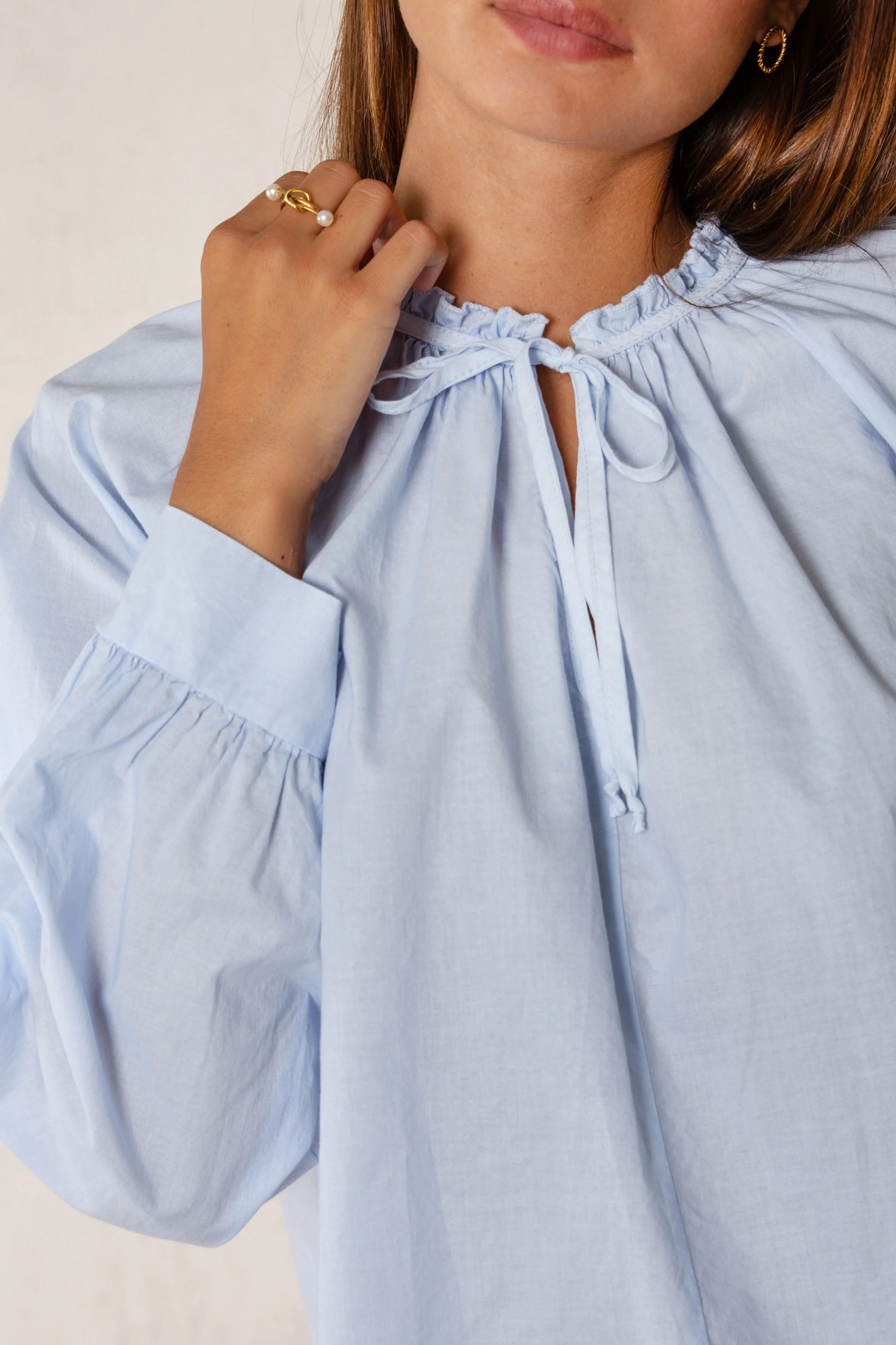 CAMISA CLEMENTINA // AZUL CIELO - Image 3