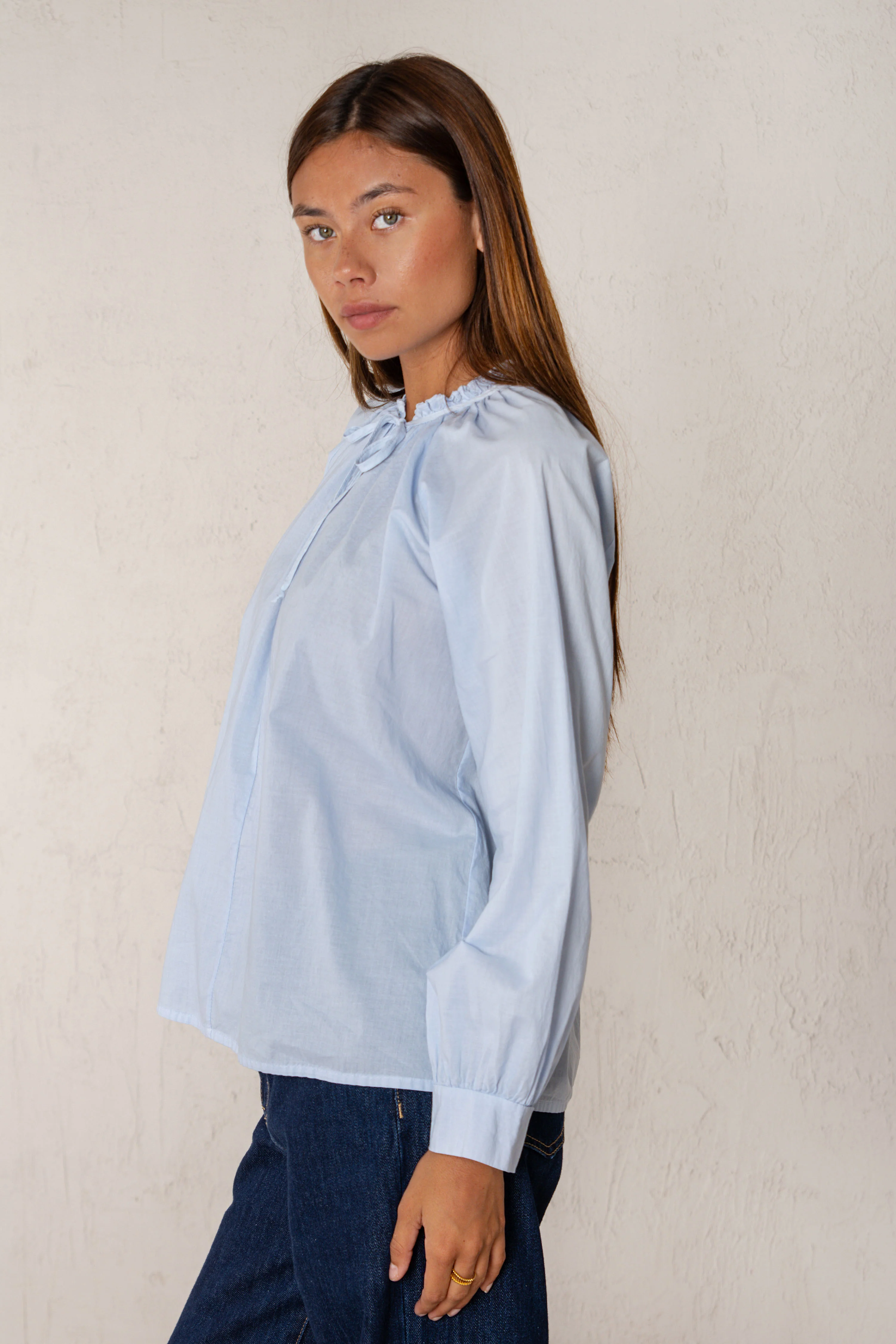 CAMISA CLEMENTINA // AZUL CIELO - Image 5