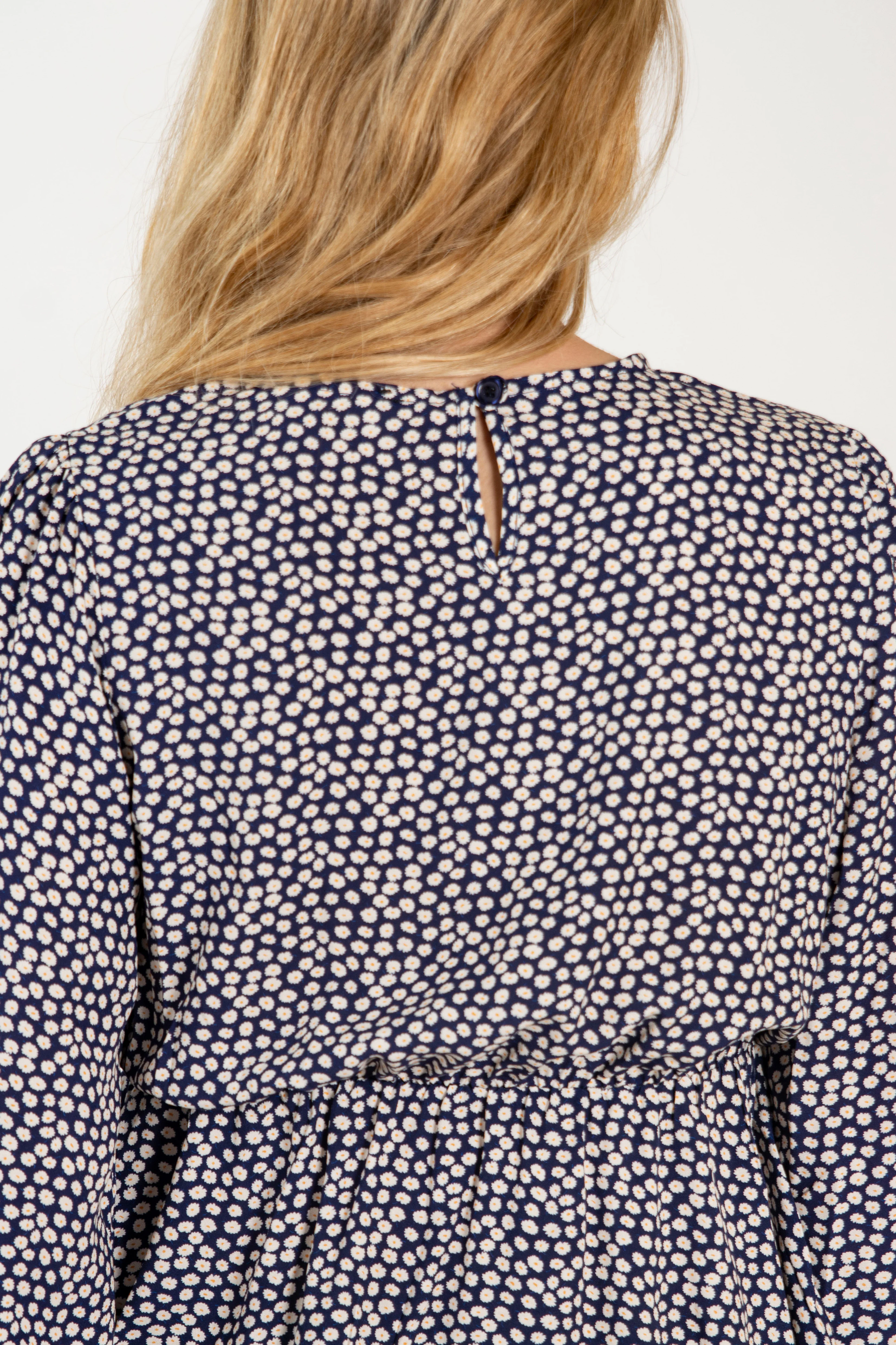 CAMISA PATTY // FLORES AZUL OSCURO - Image 6