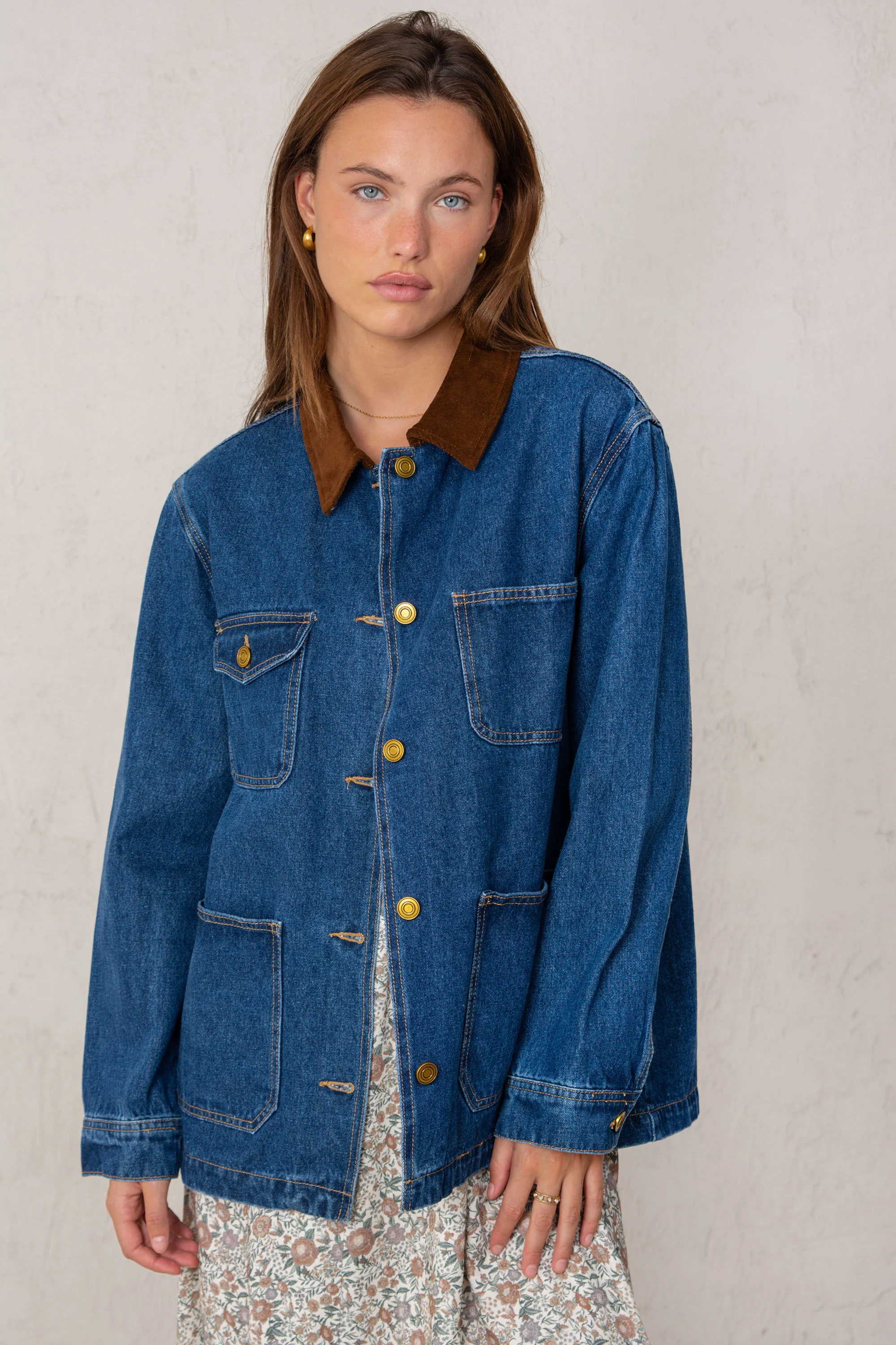 CHAQUETA PAULA // DENIM OSCURO - Image 4