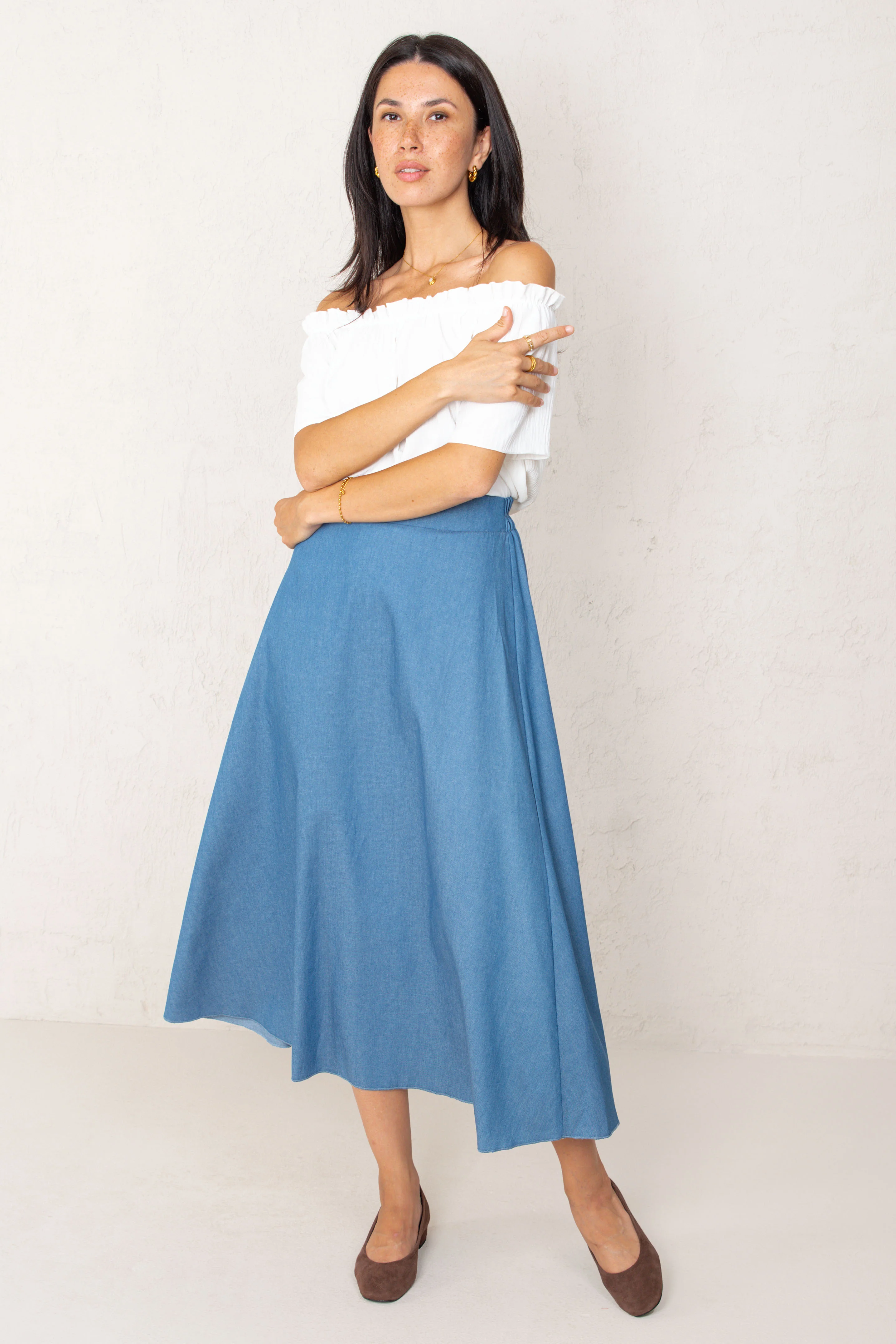 FALDA CARLA // DENIM MEDIO - Image 8