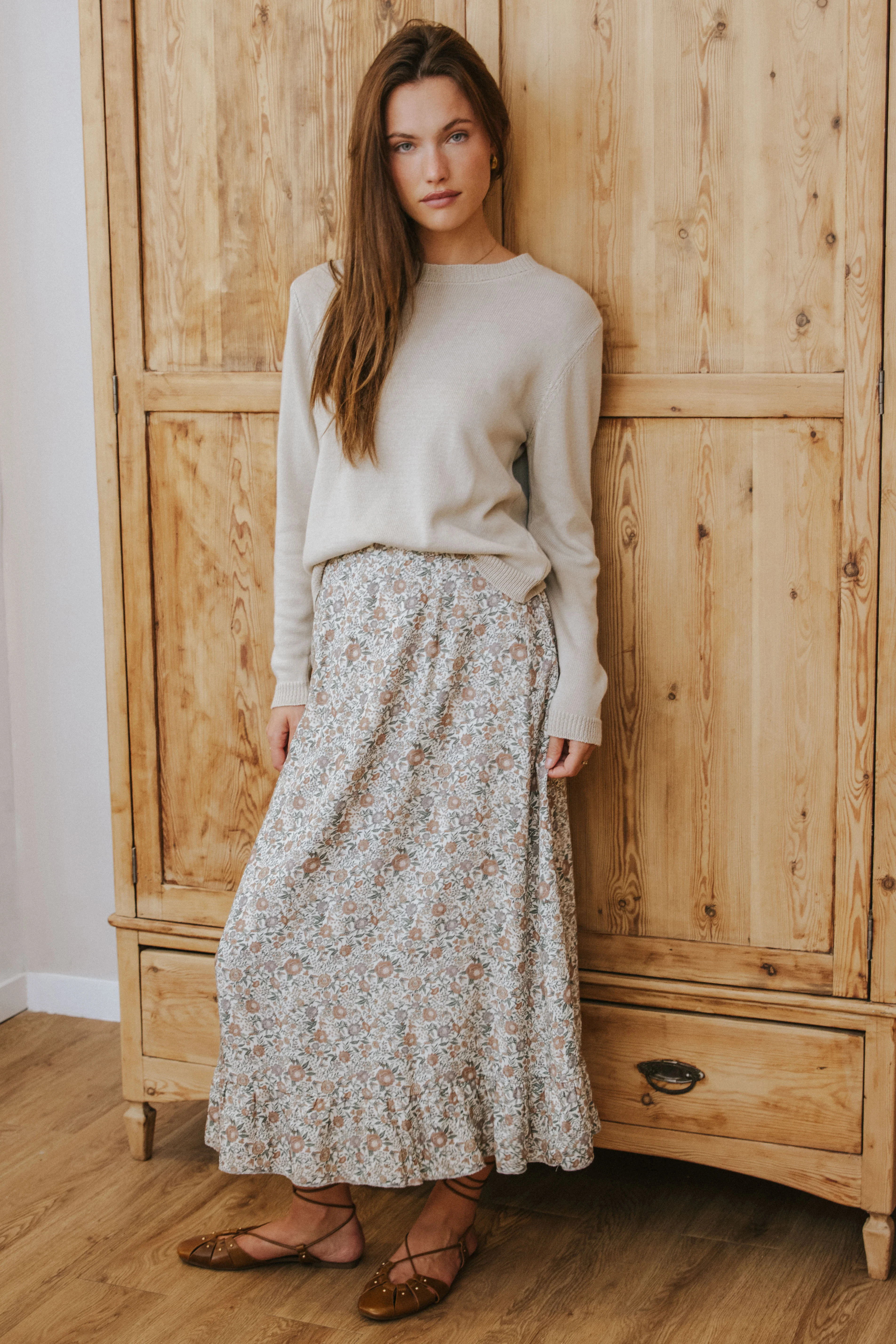FALDA JAZMÍN // FLORES CRUDO - Image 7