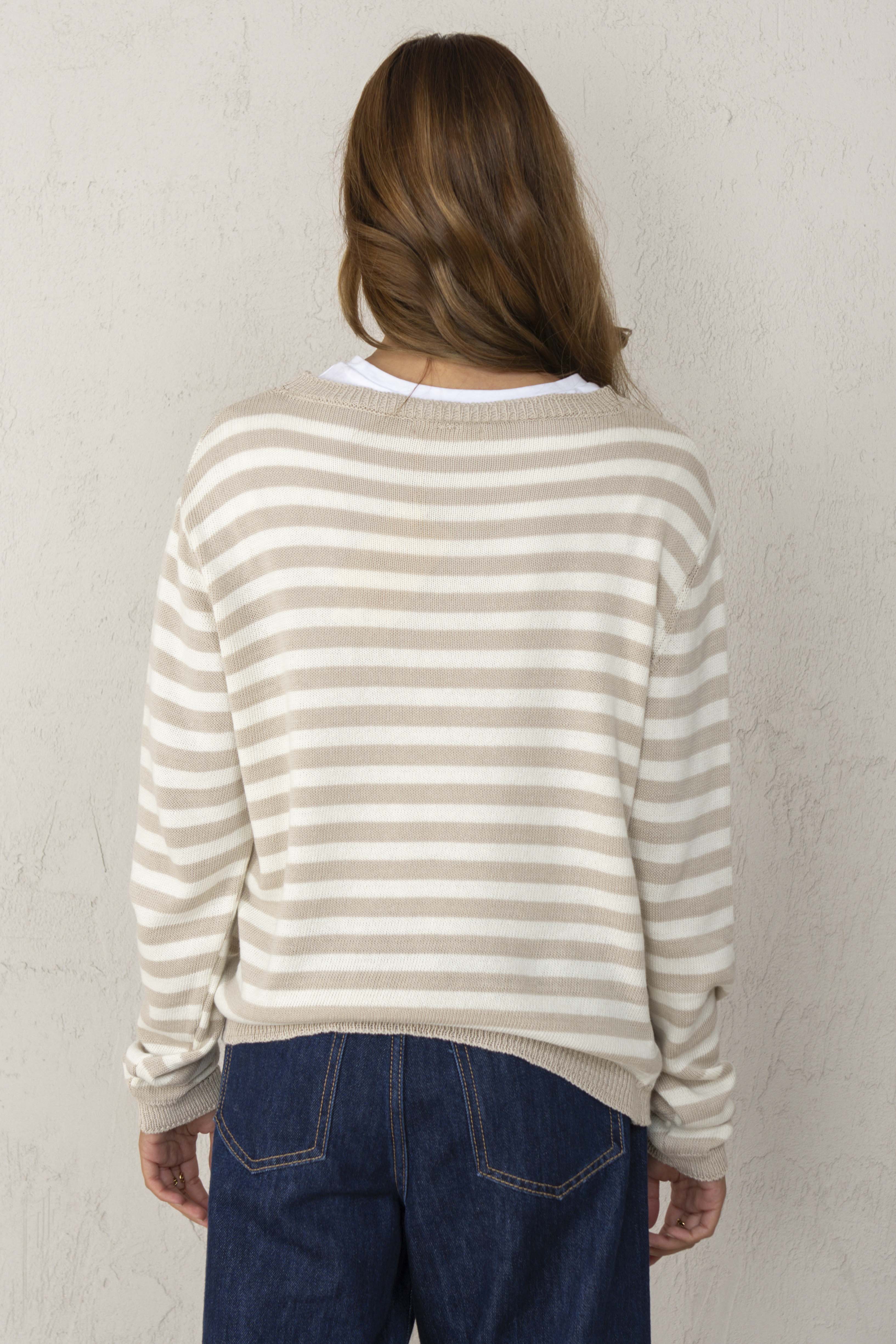 JERSEY ALBA // RAYAS BEIGE - Image 5