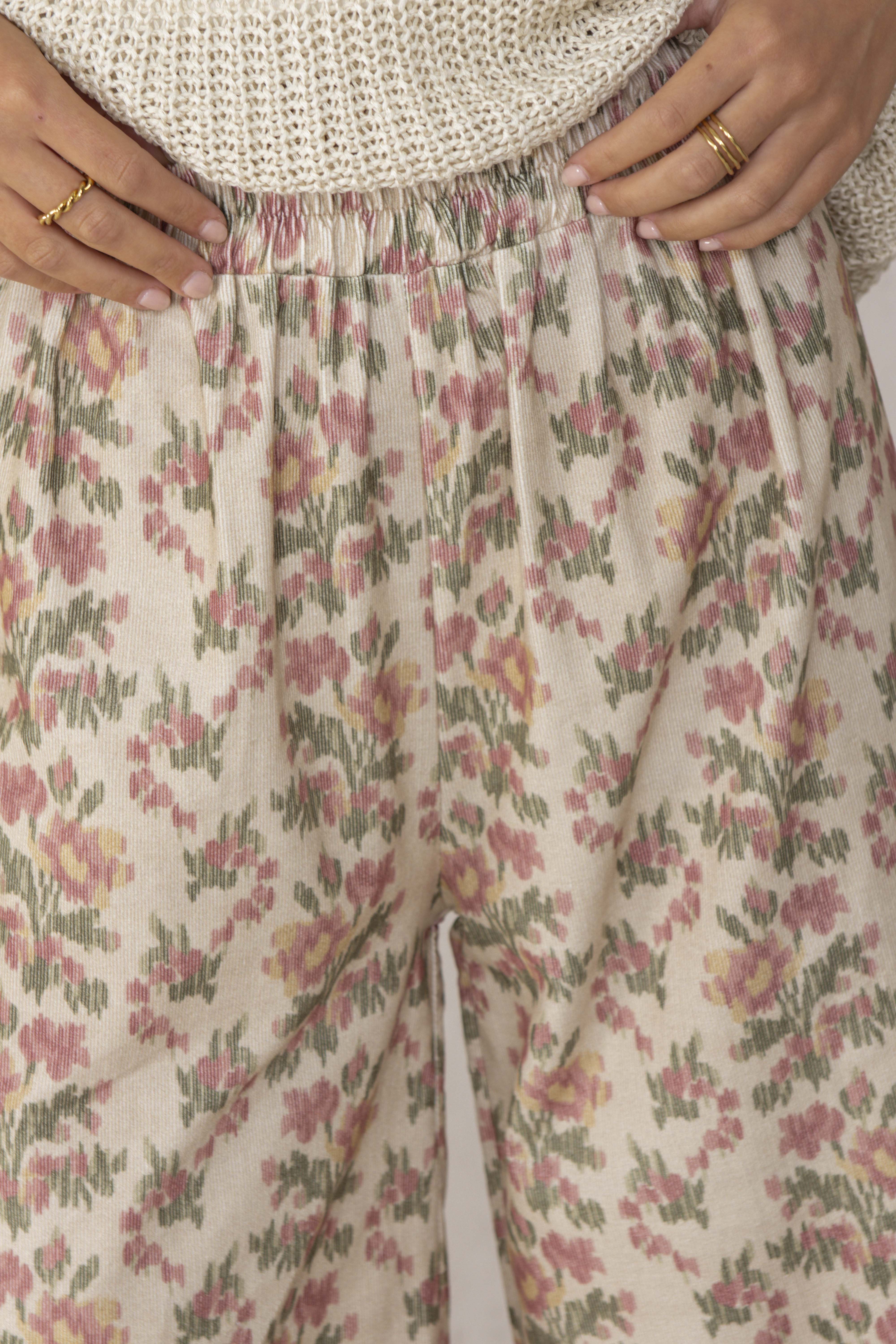 PANTALÓN CHLOE // FLORES ROSA - Image 5