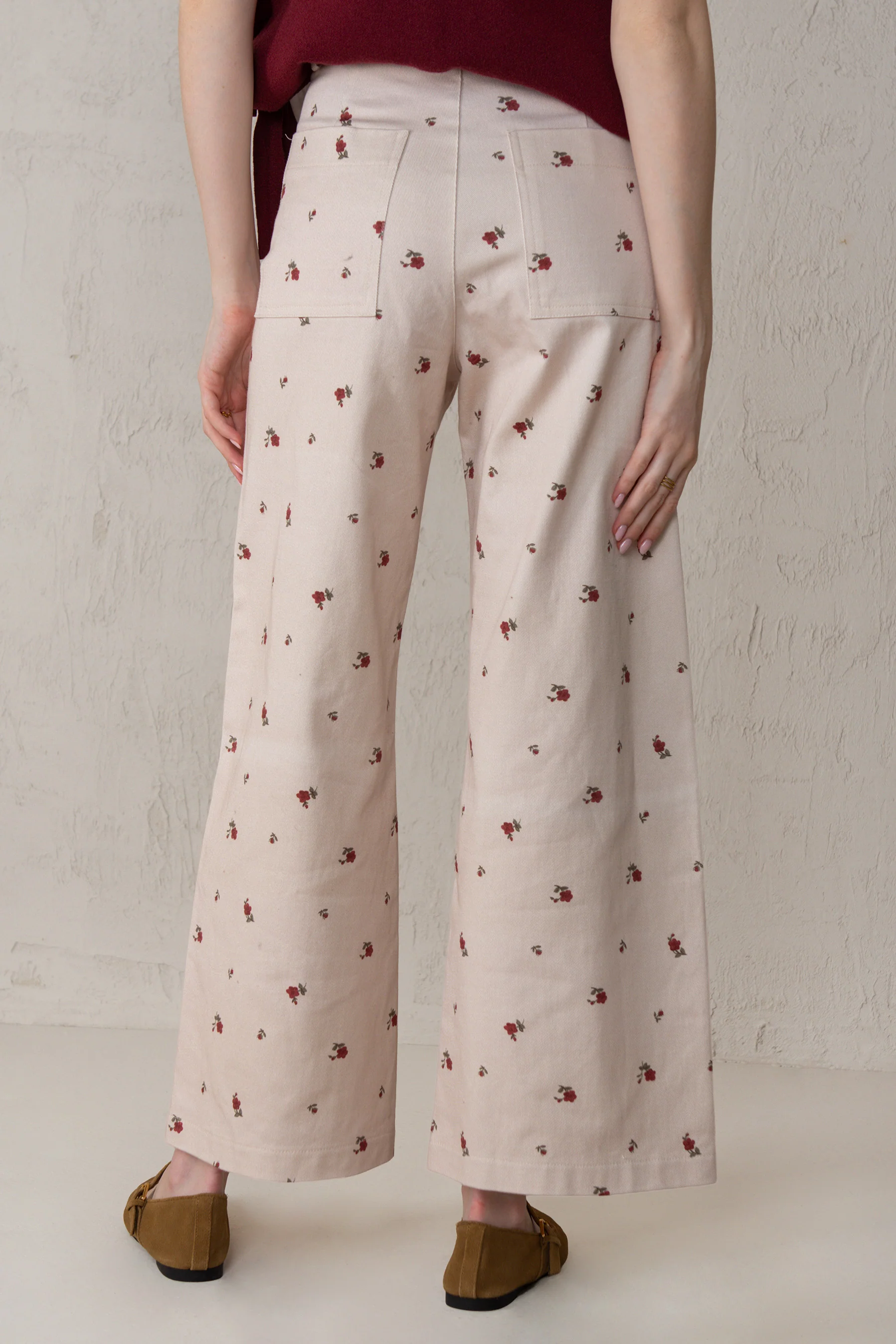 PANTALÓN PAULA // FLORES ROJO - Image 6