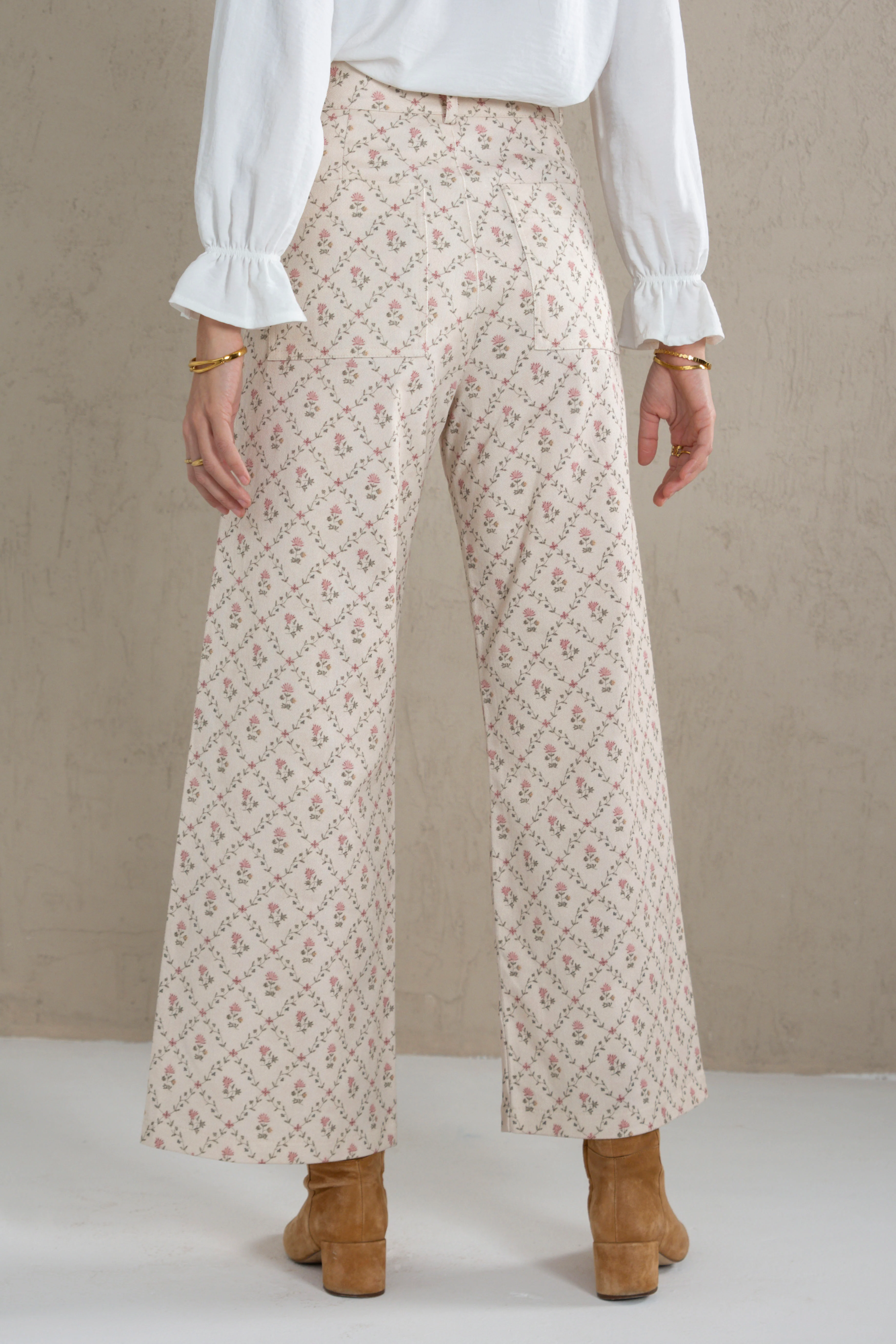 PANTALÓN PAULA // FLORES ROSA - Image 4