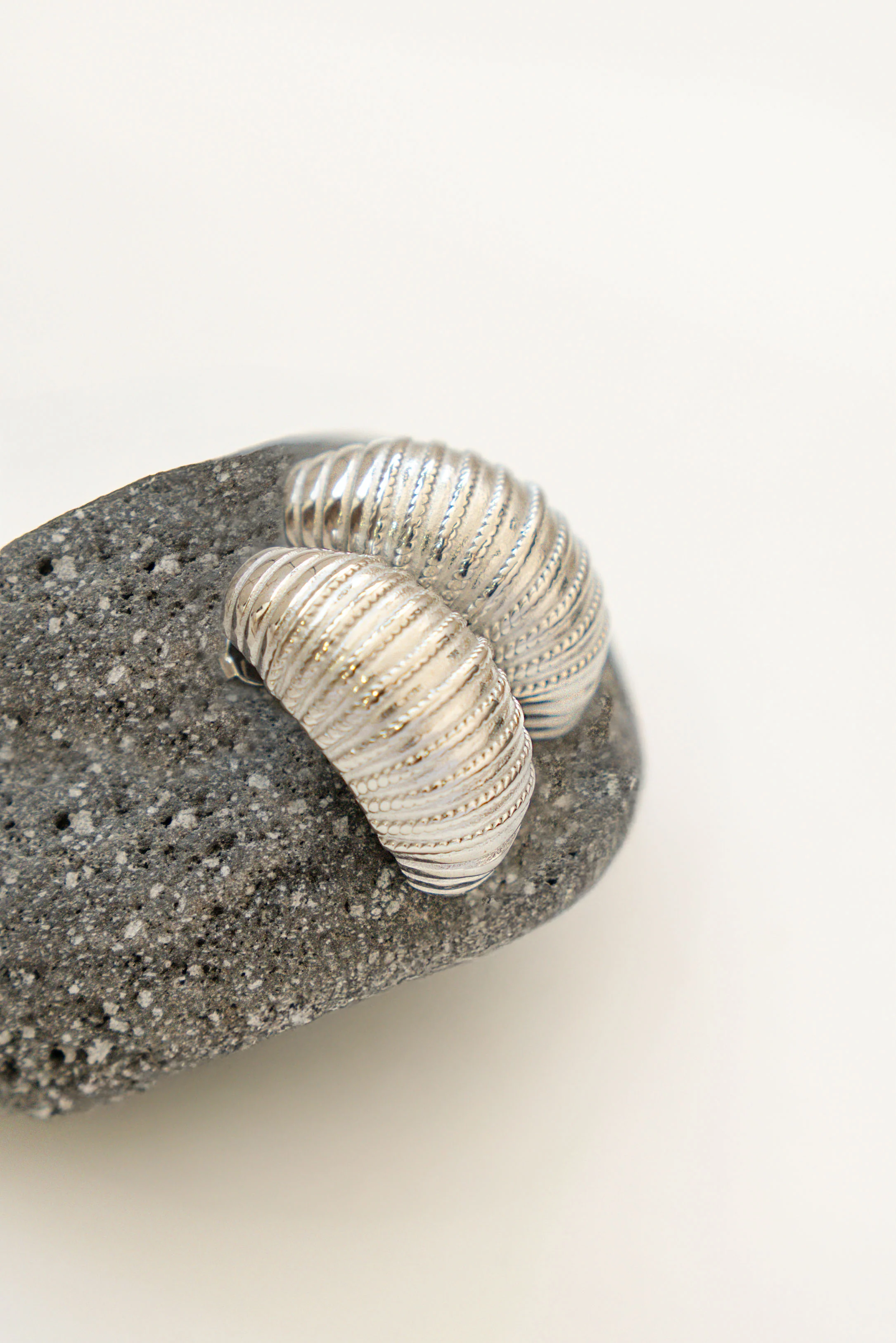 PENDIENTES ARMADILLO GRANDE // PLATEADO - Image 2