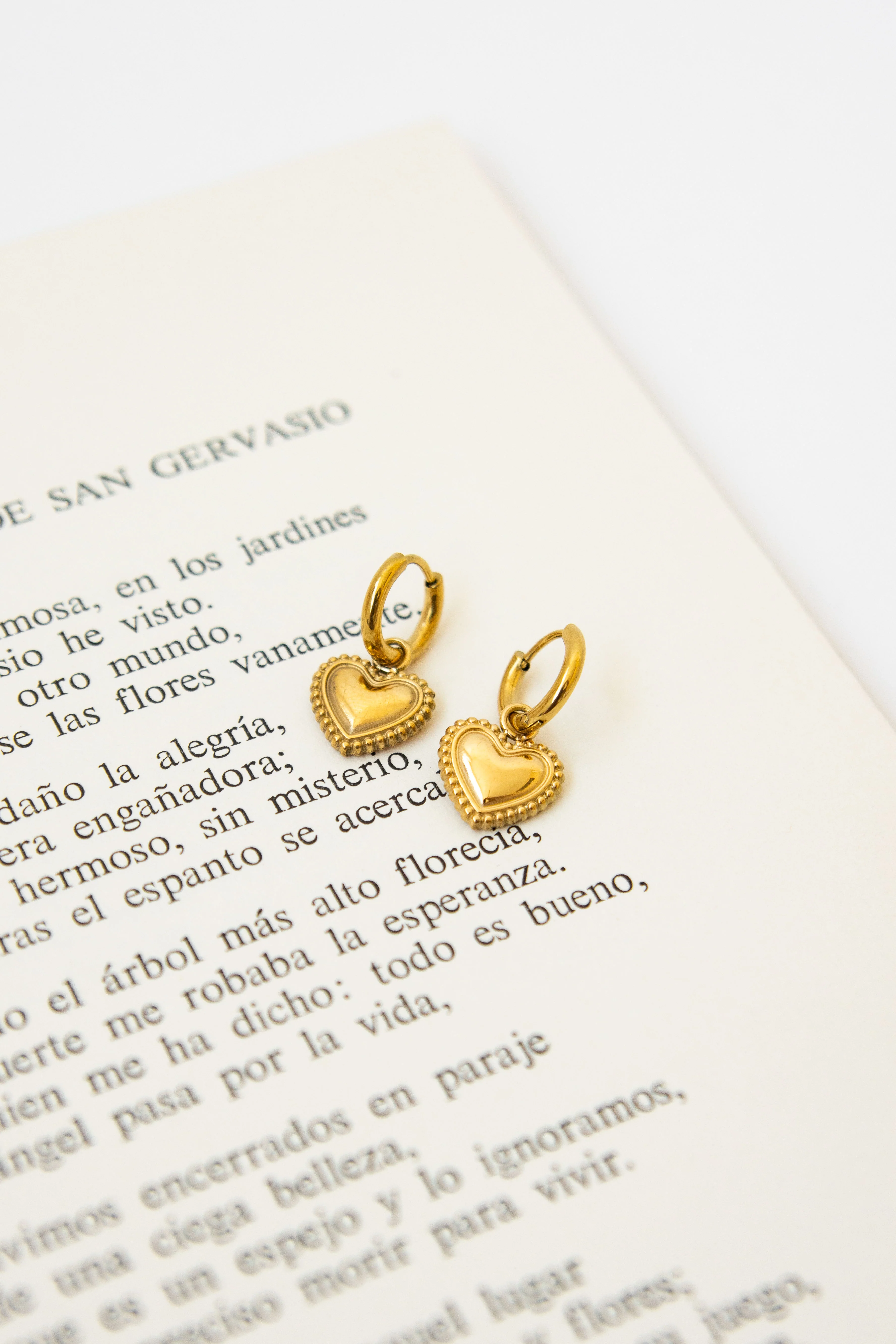 PENDIENTES ARO CORAZÓN BURBUJAS - Image 2