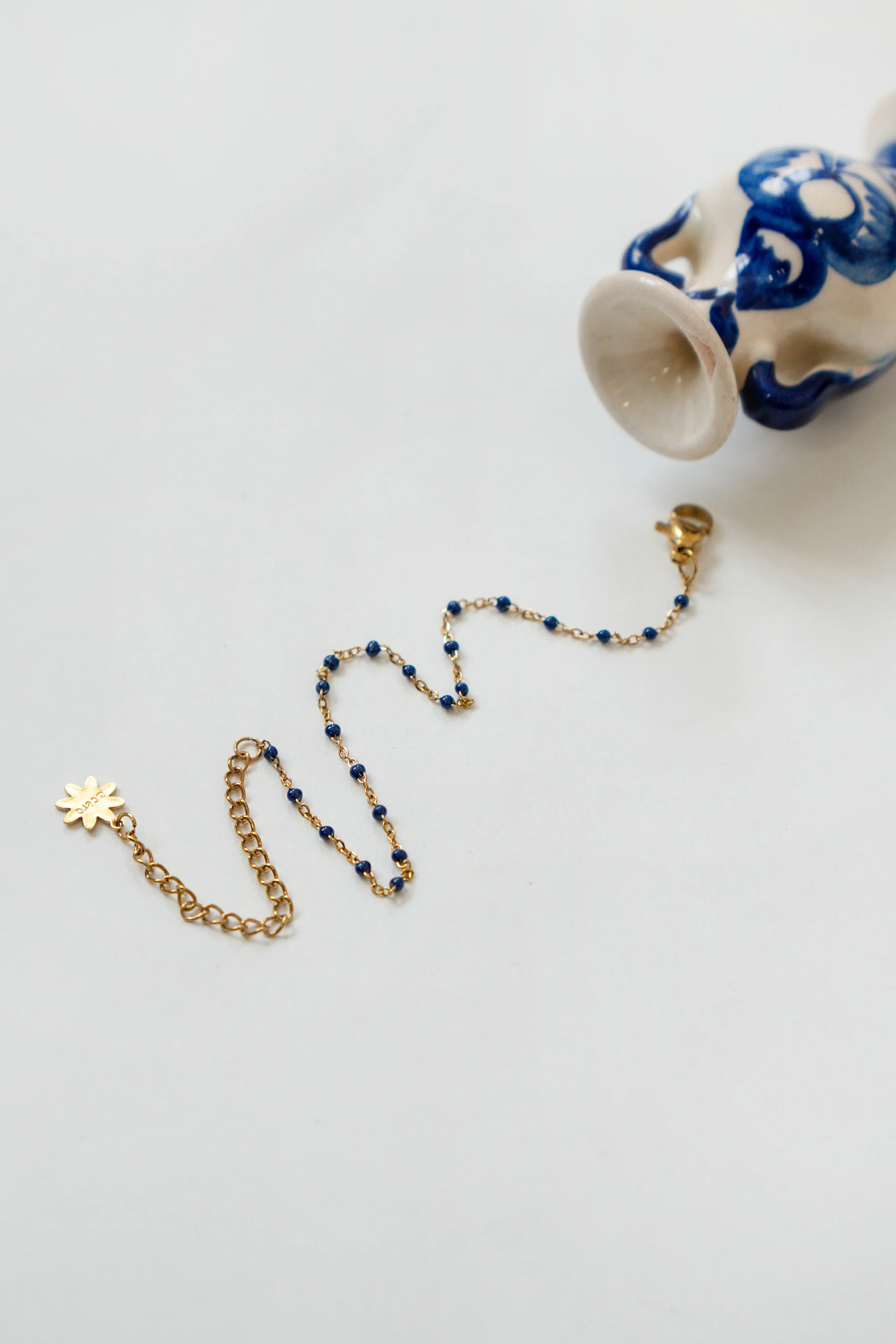 PULSERA MINI ABALORIOS AZUL