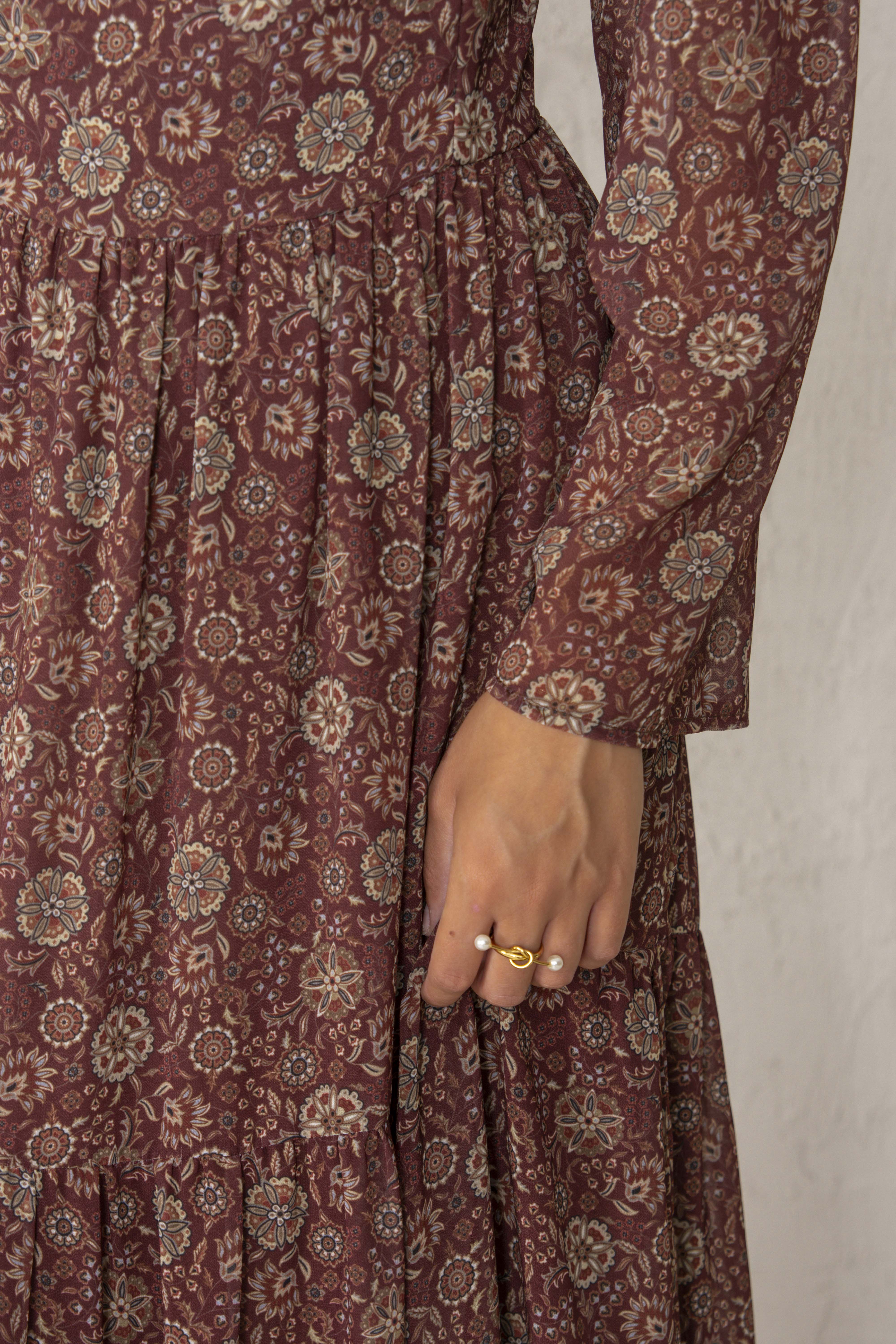 VESTIDO ALEJANDRA // GRANATE - Image 8