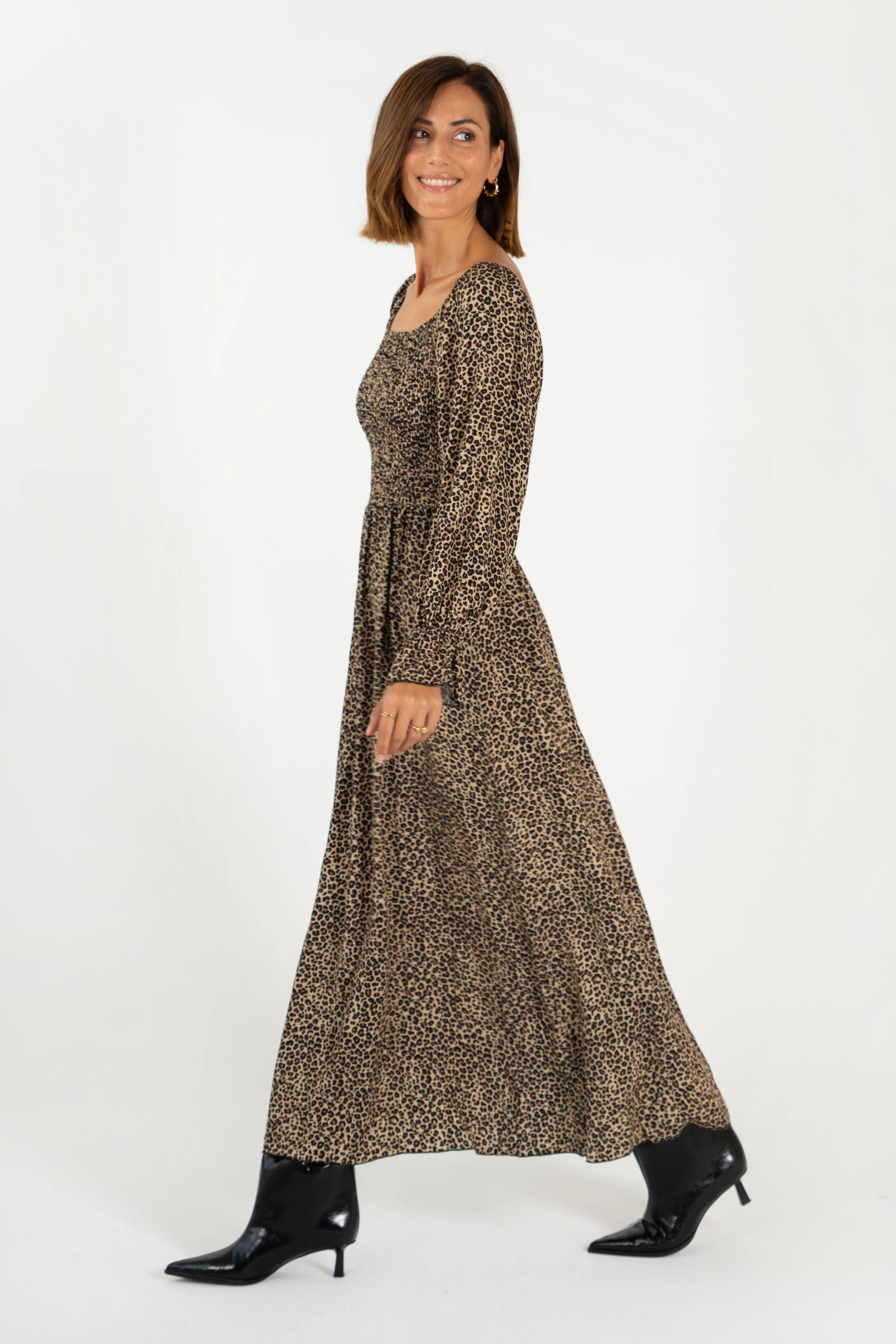 VESTIDO ALICIA // BEIGE PRINT - Image 5