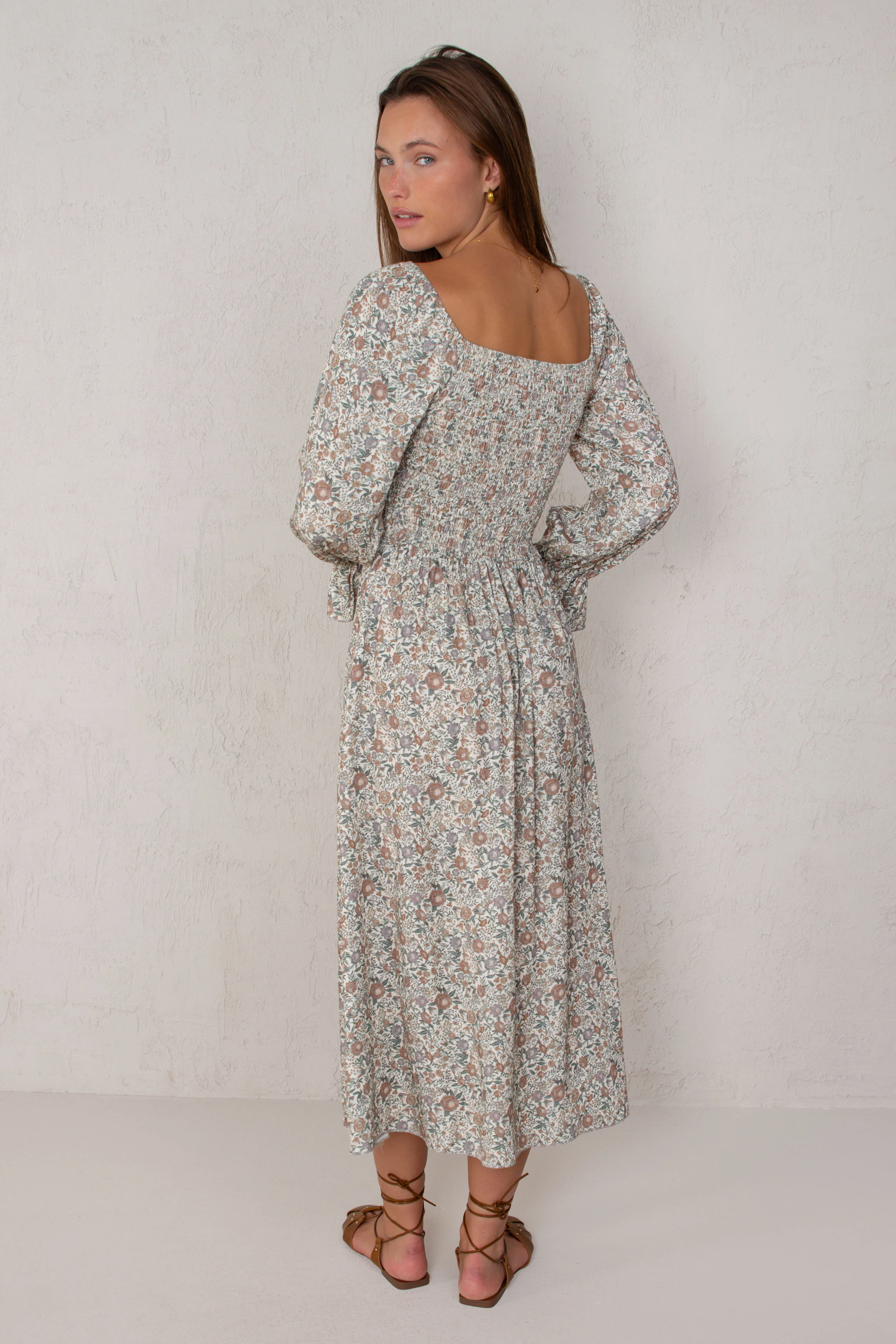 VESTIDO ALICIA // FLORES CRUDO - Image 5