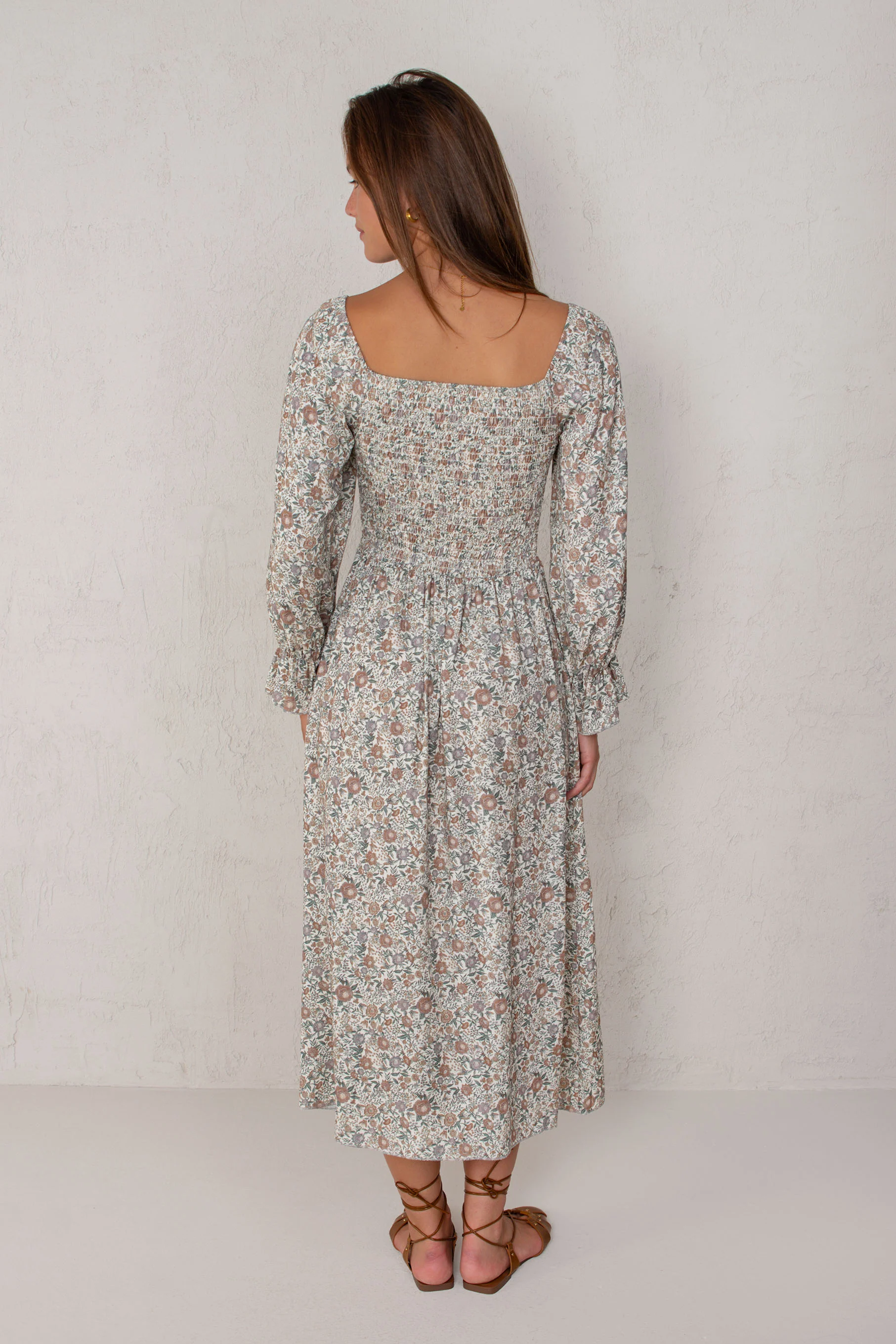 VESTIDO ALICIA // FLORES CRUDO - Image 6