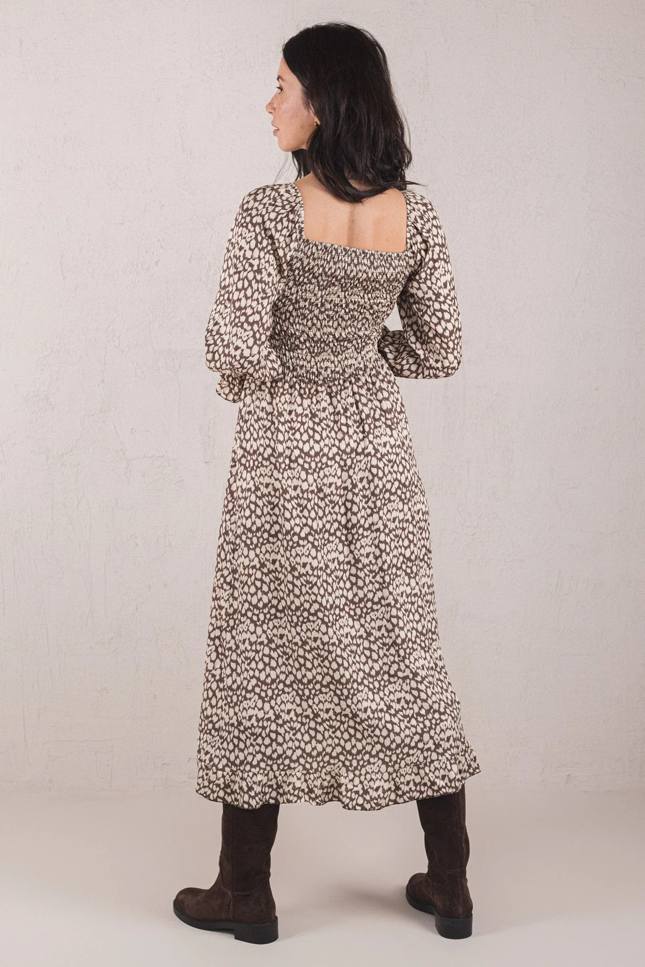 VESTIDO ALICIA // LEOPARDO MARRÓN // ON DEMAND - Image 4