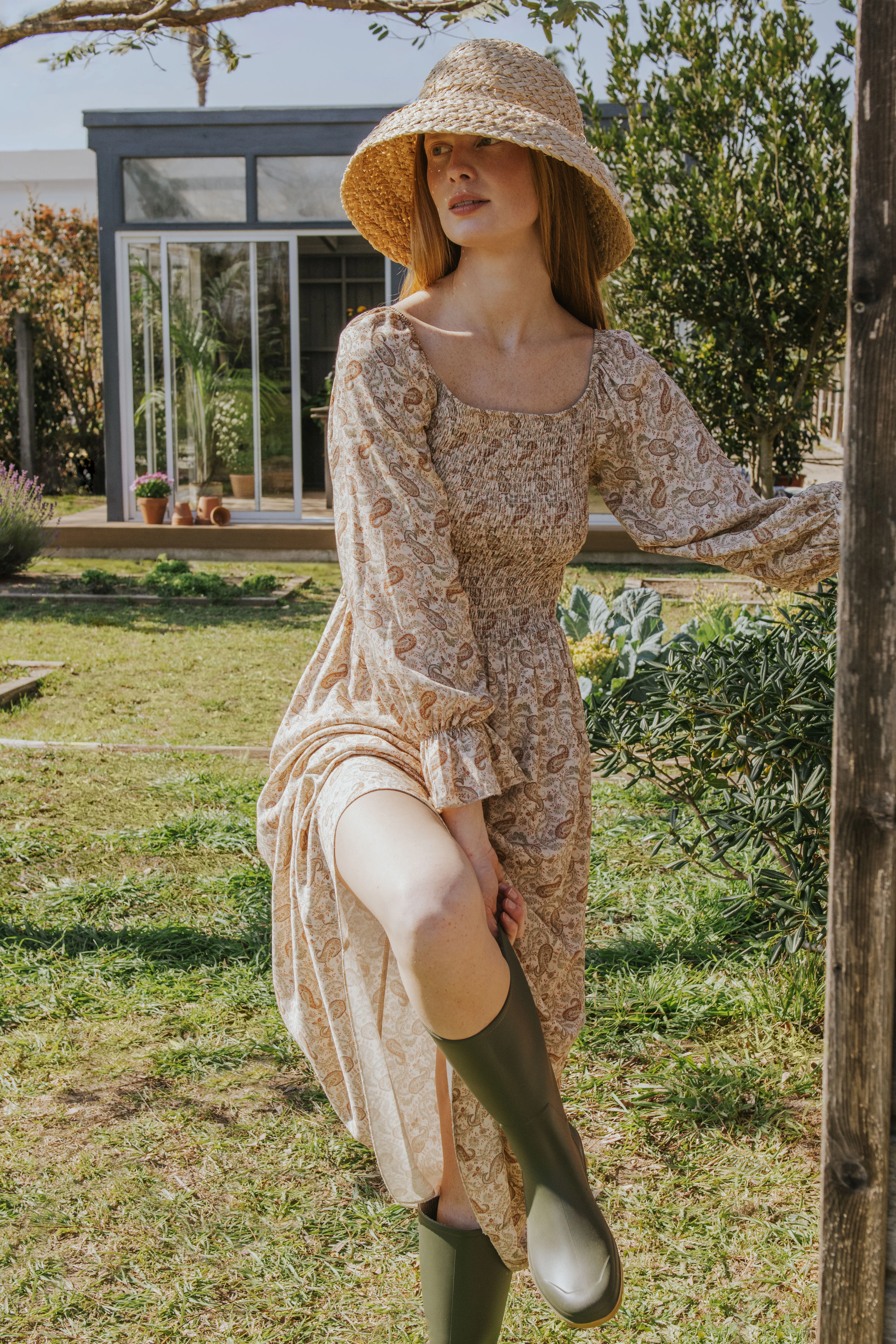 VESTIDO ALICIA // PAISLEY TEJA - Image 10