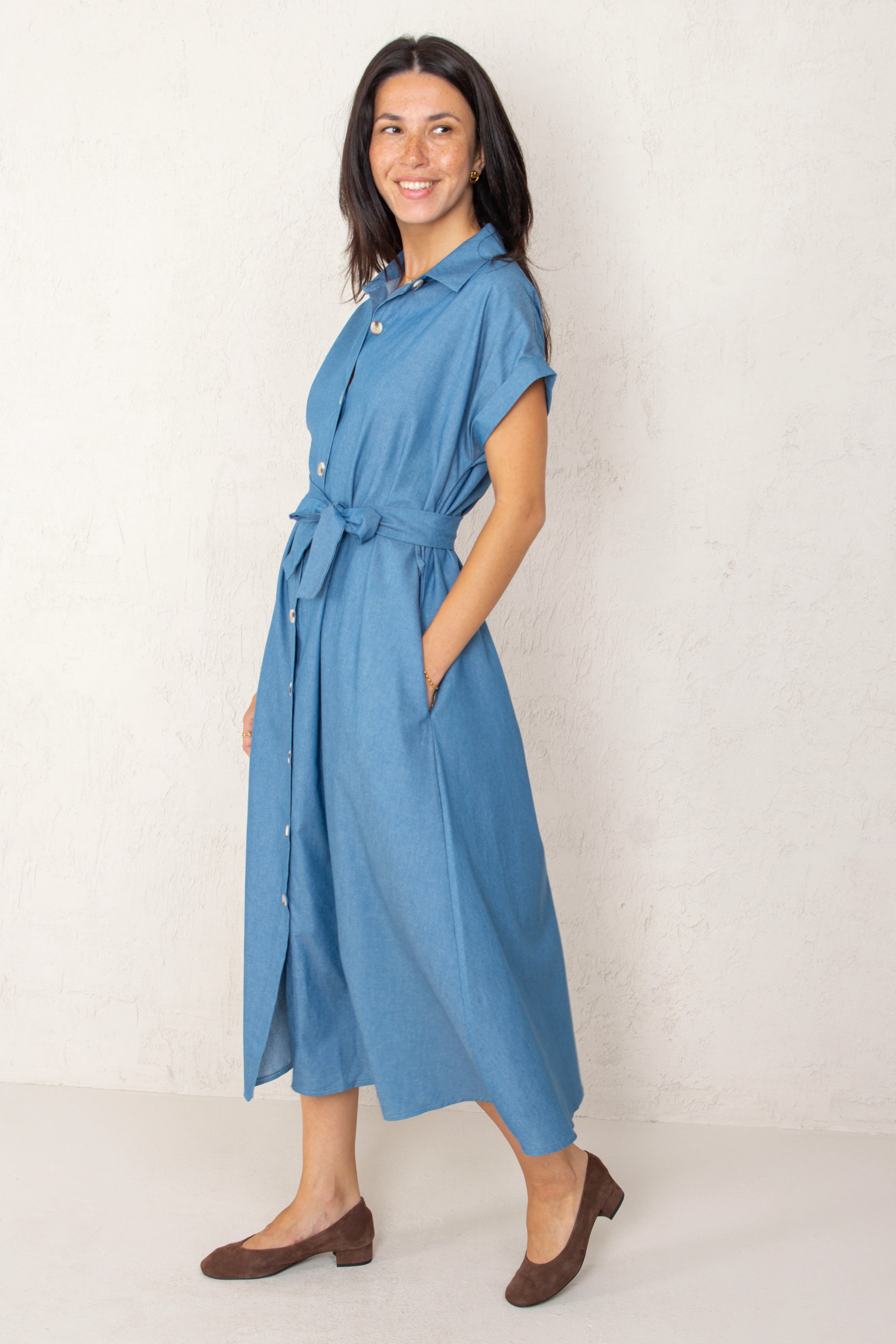 VESTIDO CAROL // DENIM MEDIO - Image 5