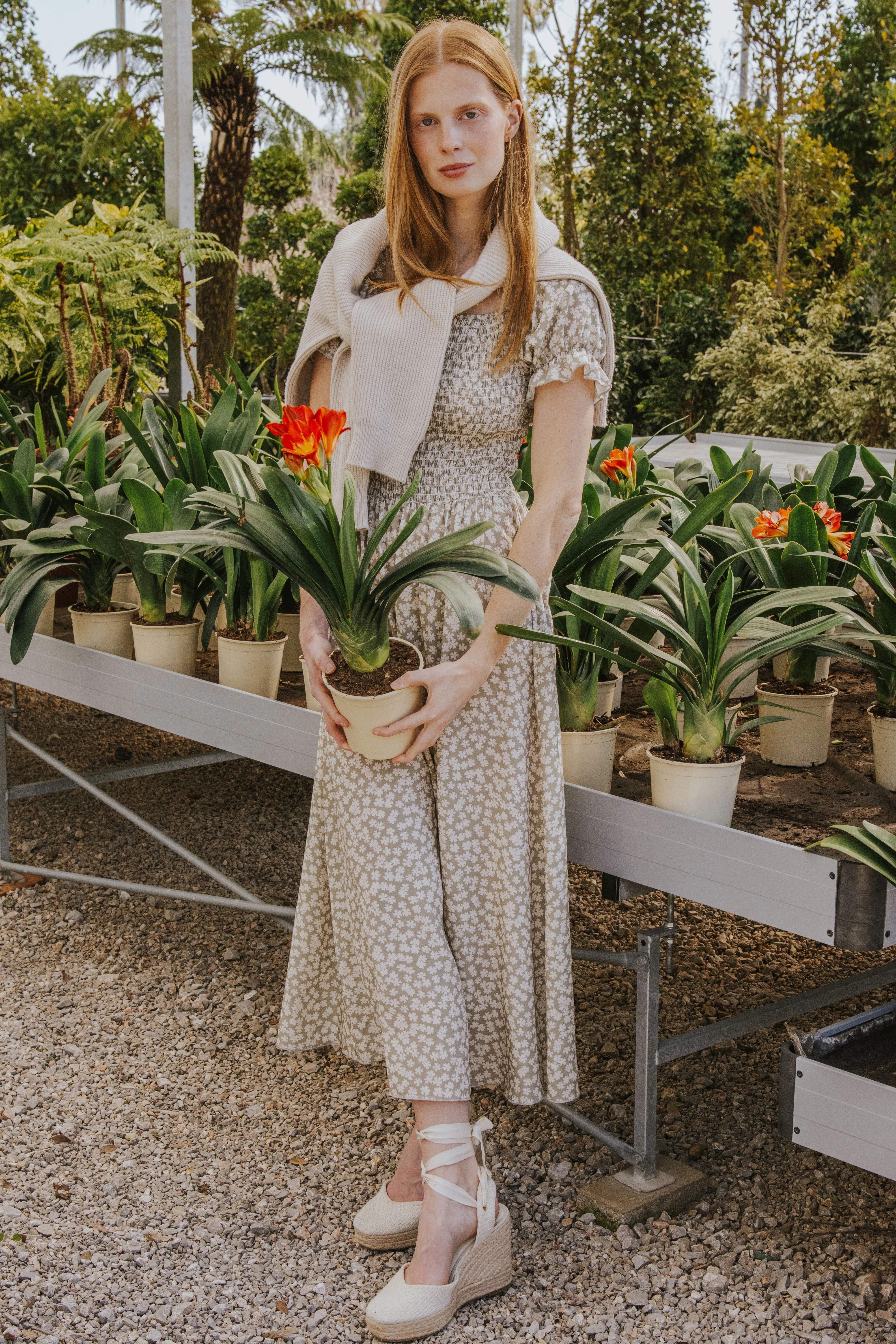 VESTIDO CLARA // FLORES MINI VERDE - Image 4