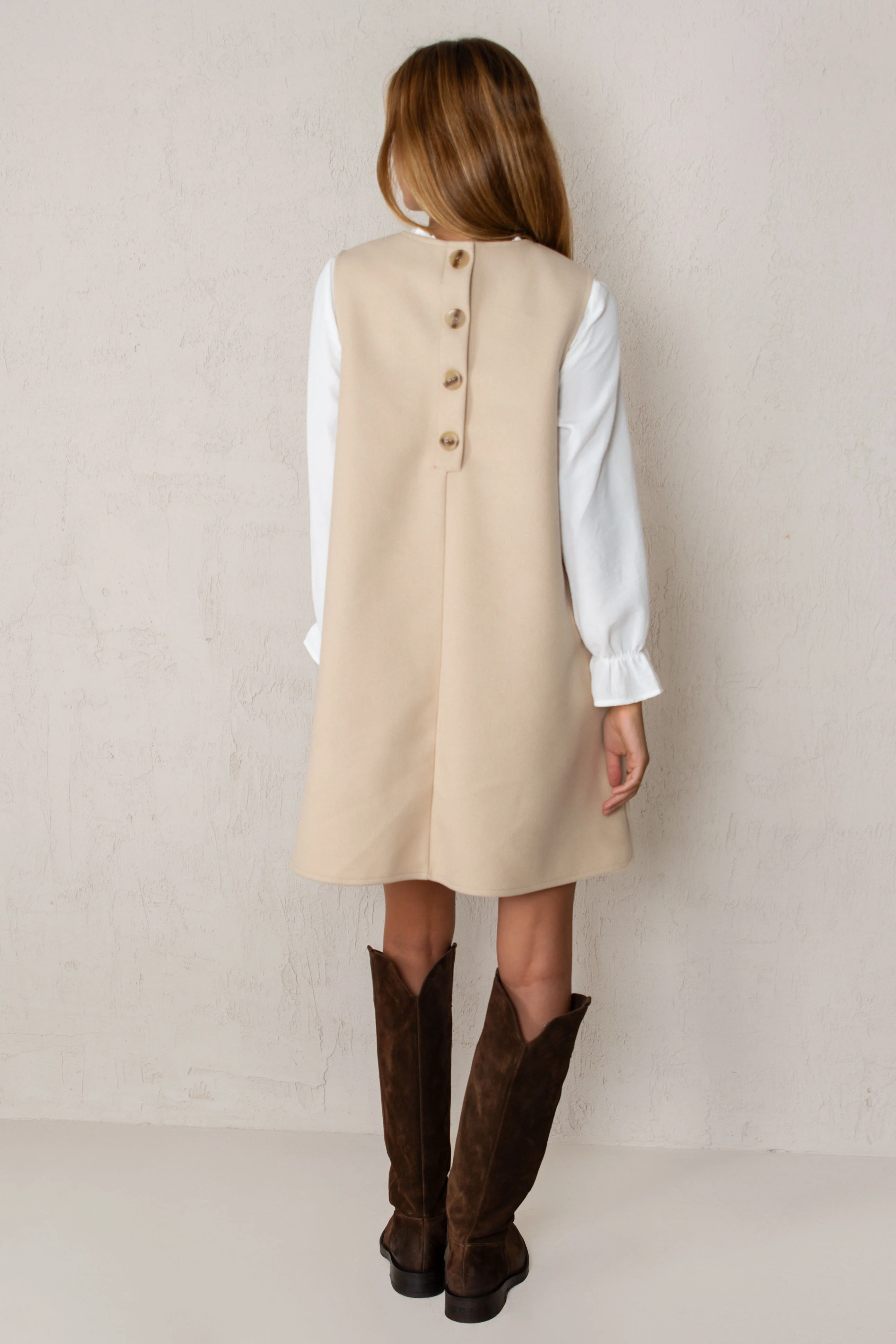 VESTIDO GALA // BEIGE - Image 6