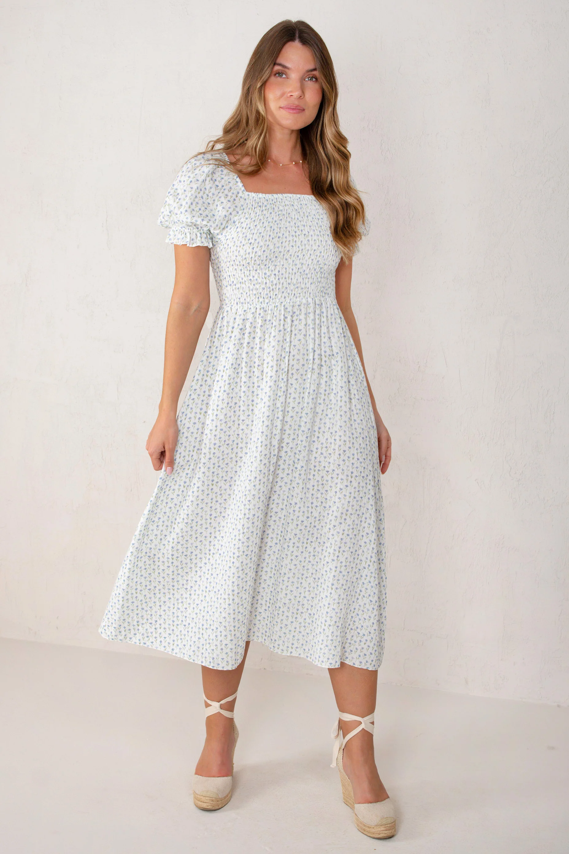VESTIDO SARA // FLORES AZUL - Image 2